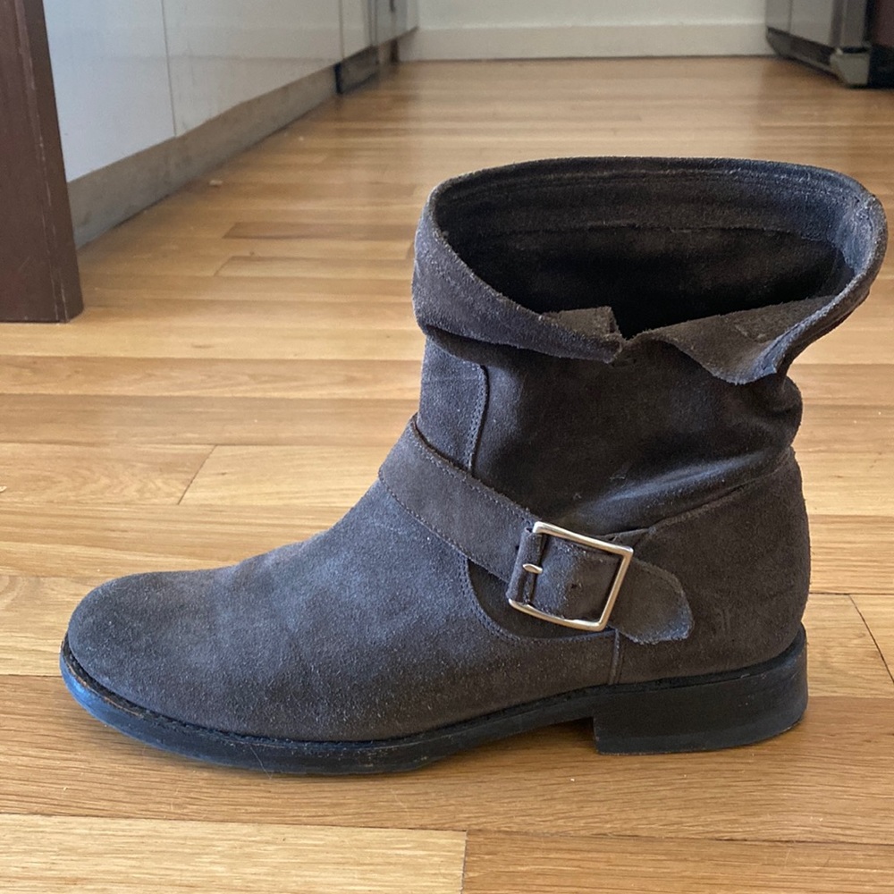 Brown Suede Frye Boots